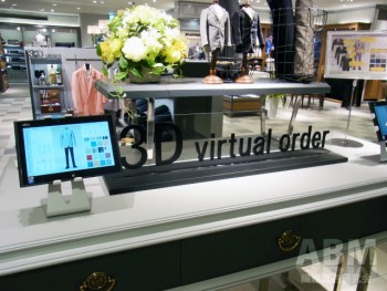 7階「近鉄メンズ」メジャーメイド。 オンワードの「3Dバーチャルオーダー」