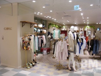 「solaha」4階「アッシュエリア」。 全国初出店の「C.B.Y.C」