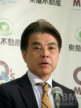 「地域の健康作りにも 貢献する商業施設にした」と語る 東急不動産の岡田正志取締役