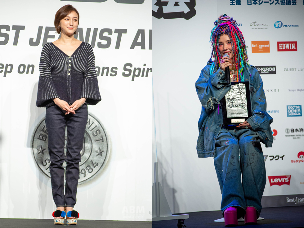 同じく協議会選出部門に選ばれた俳優の広末涼子さん（写真左）、仲里依紗さん（写真右）