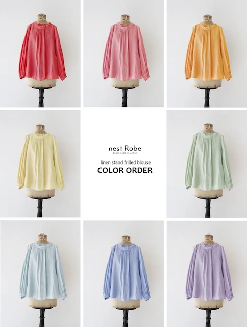 株式会社 ネキスト 【nest Robe】 大人気 リネンブラウスのカラー