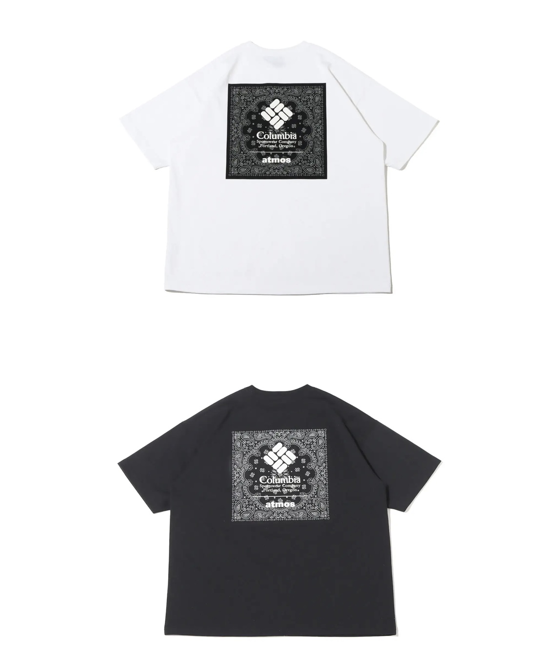 代引不可 BE@RBRICK WHITE コロンビア×Atmosコラボ Tシャツ