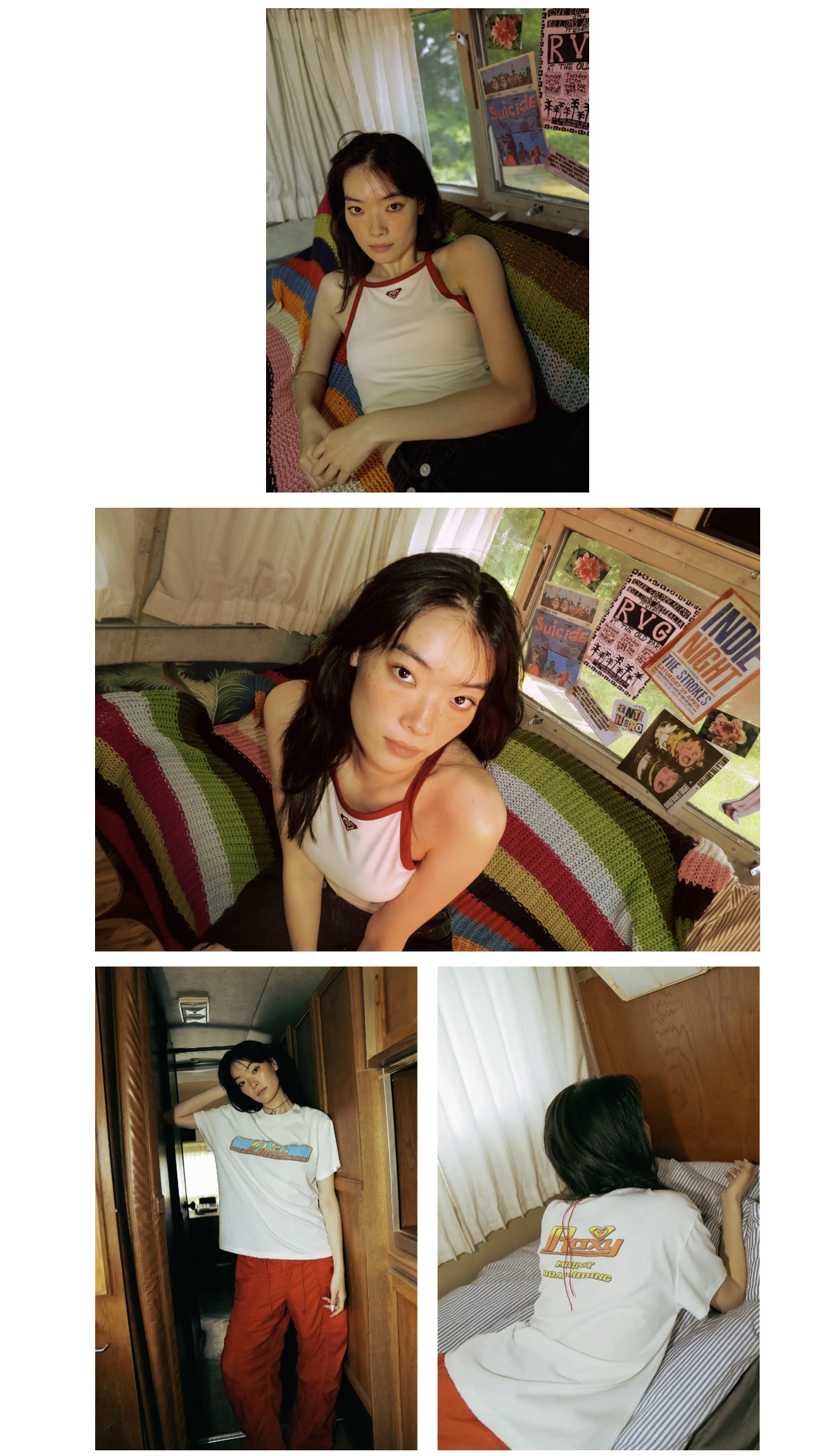 値下げ中！moussy ROXY キャミソール Web完売色 楽天市場】ROXY/ロキシー 水陸両用 UVカット カップ付