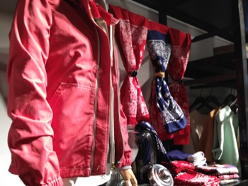 アメカジを切り口にした。写真はレディス