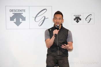 「デサントゴルフ」のアンバサダーに就任した 中田英寿氏