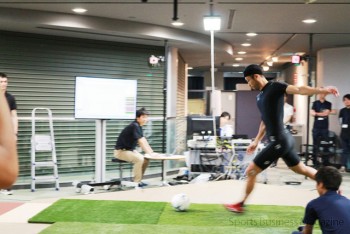 プレーの動きも計測した