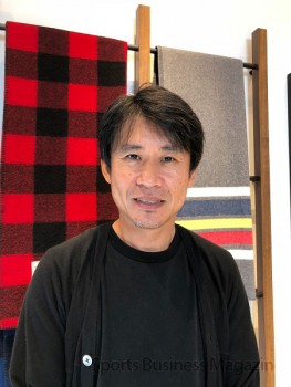 「新しいビジネス、商材を拡張したい」 と語るウールリッチジャパンの川田慎二社長