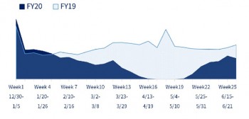 日本、Week26までの推移（表1）