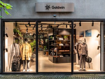 自社ブランドの強化も推し進める。 写真は「Goldwin Munich」