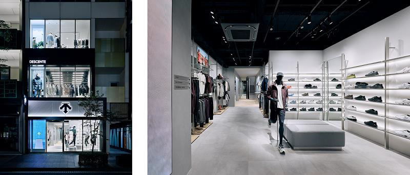 「デサント」ブランドの直営路面店 「DESCENTE GINZA」